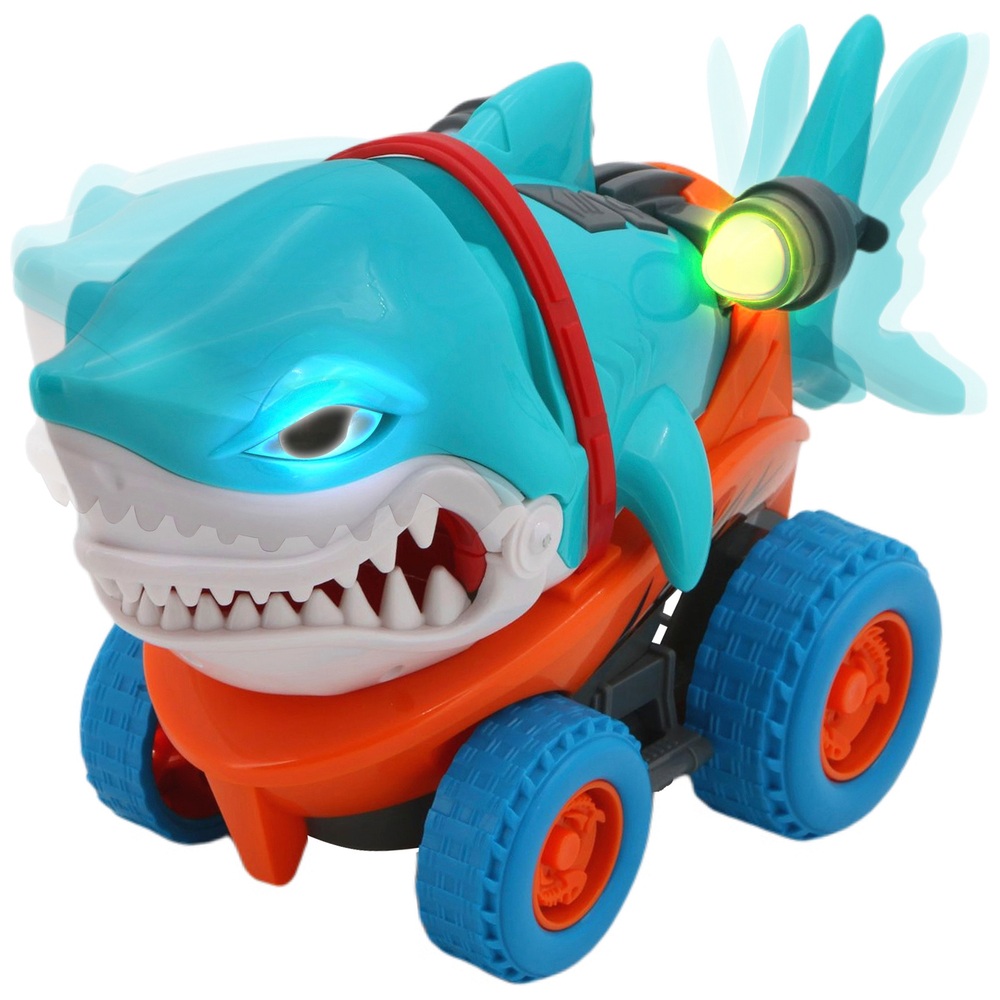 Super Wheelz Chomp & Cruise Shark mit Licht- und Soundeffekten
