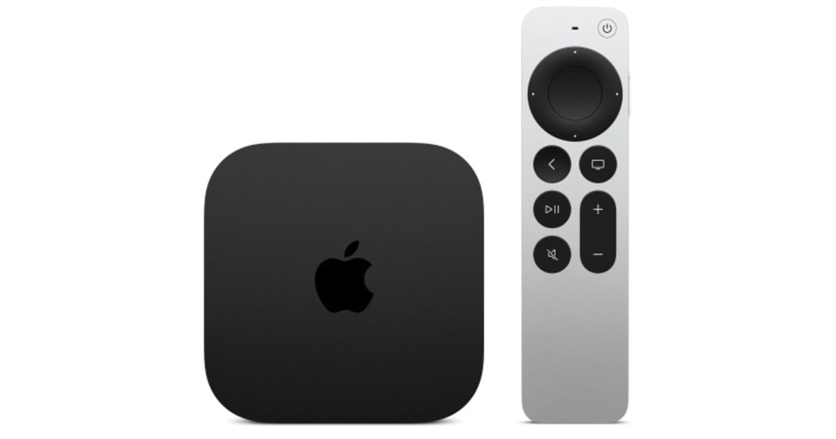 AppleTV 4K (3e generatie) Wi-Fi + Ethernet streaming client  (Zwart, 128 GB)