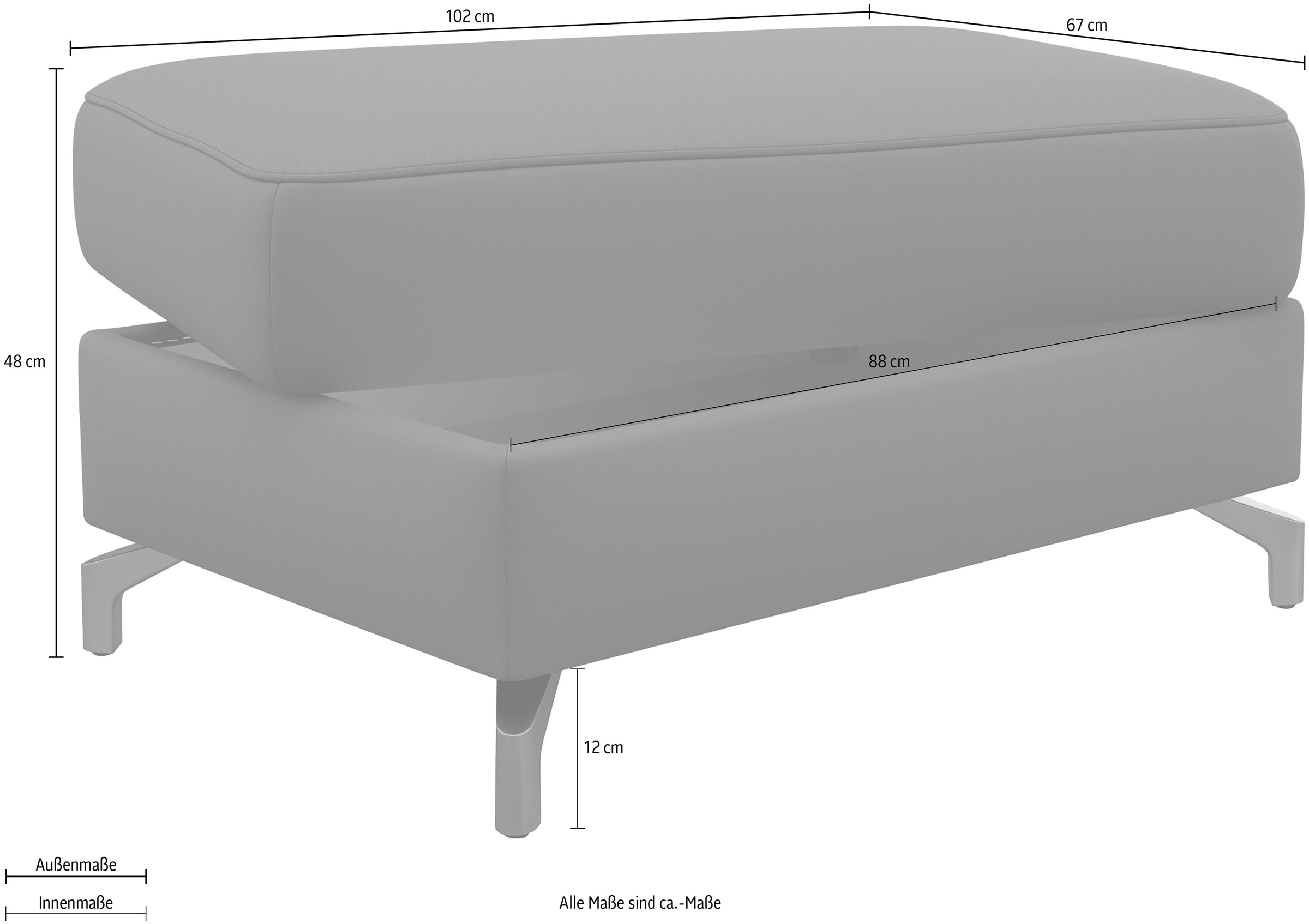 sit&more Stauraumhocker »Scarlett« mit Stauraum