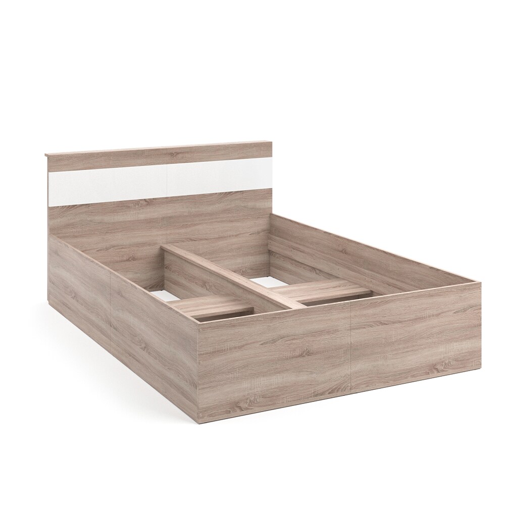 VitaliSpa Bettgestell Holzbett Doppelbett Adria 140x200cm mit Kopfteil Ehebett