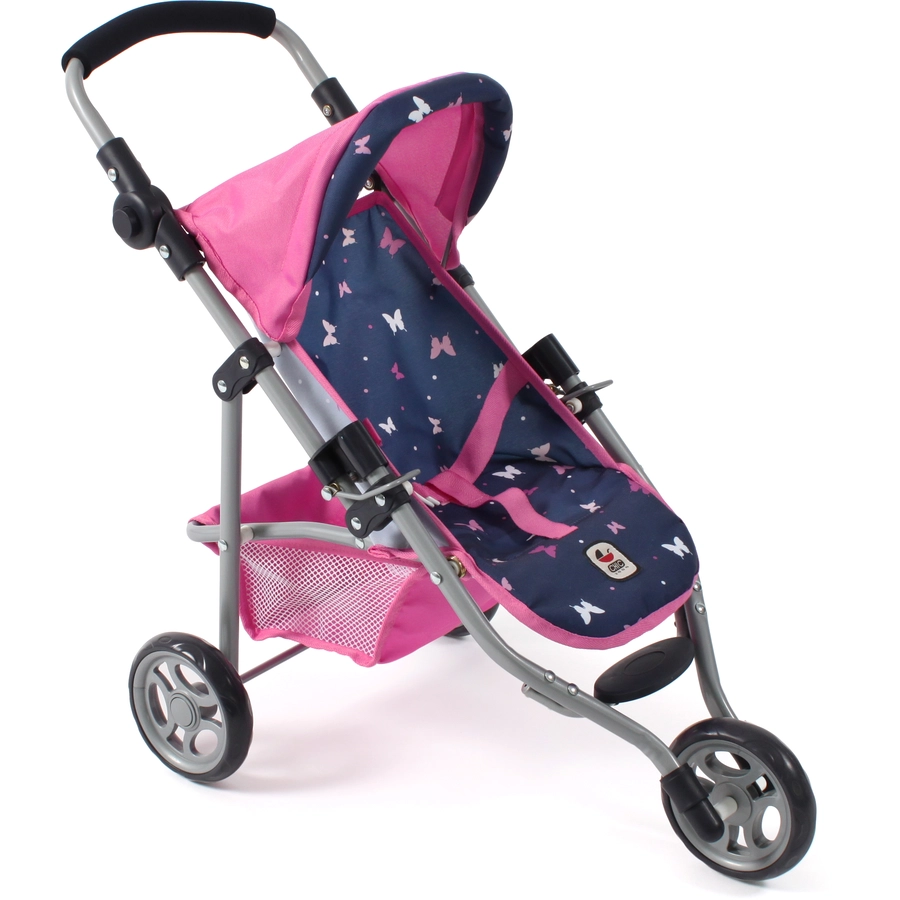 BAYER CHIC 2000 Puppenbuggy LOLA Butterfly navy-pink