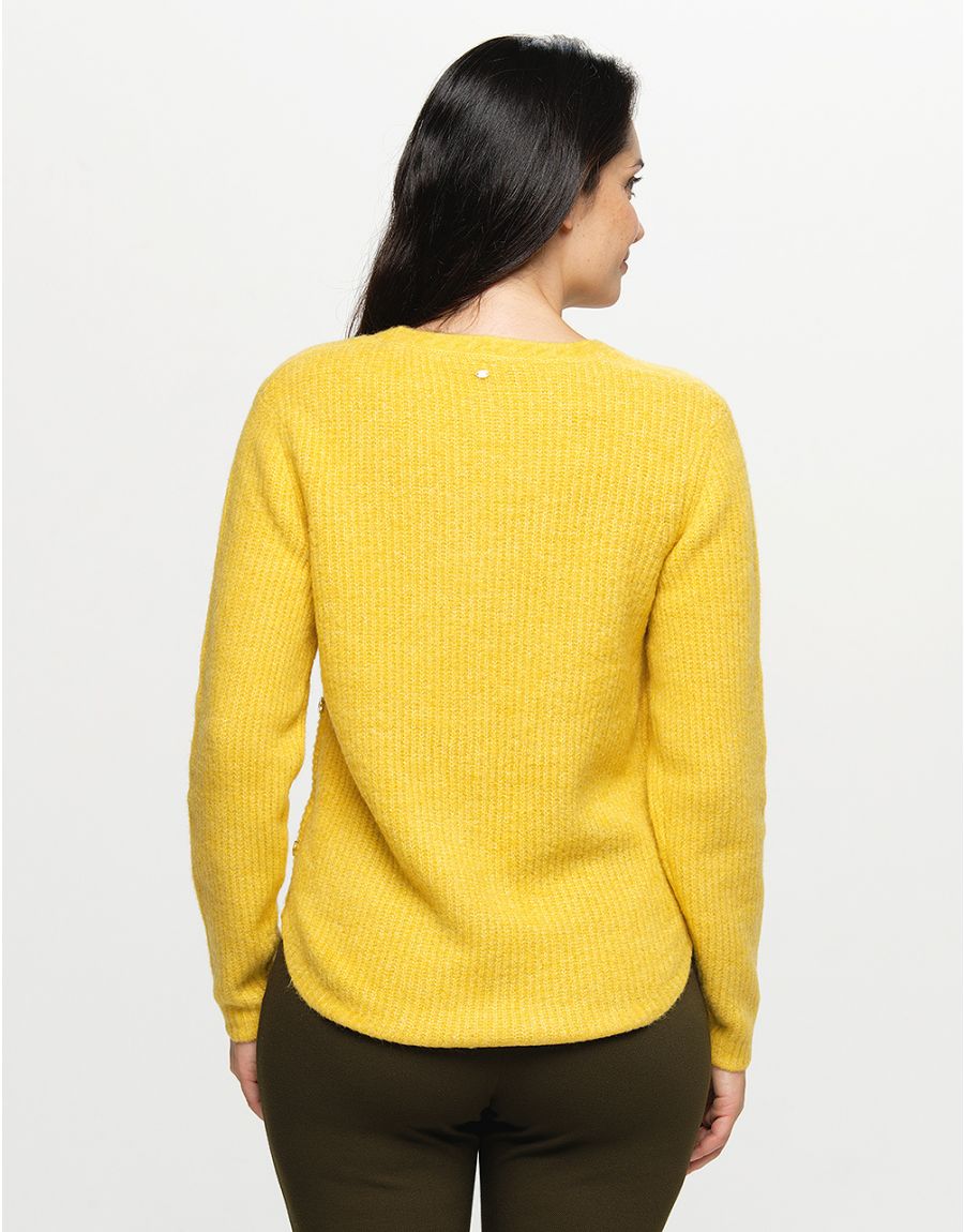 Pull jaune laine