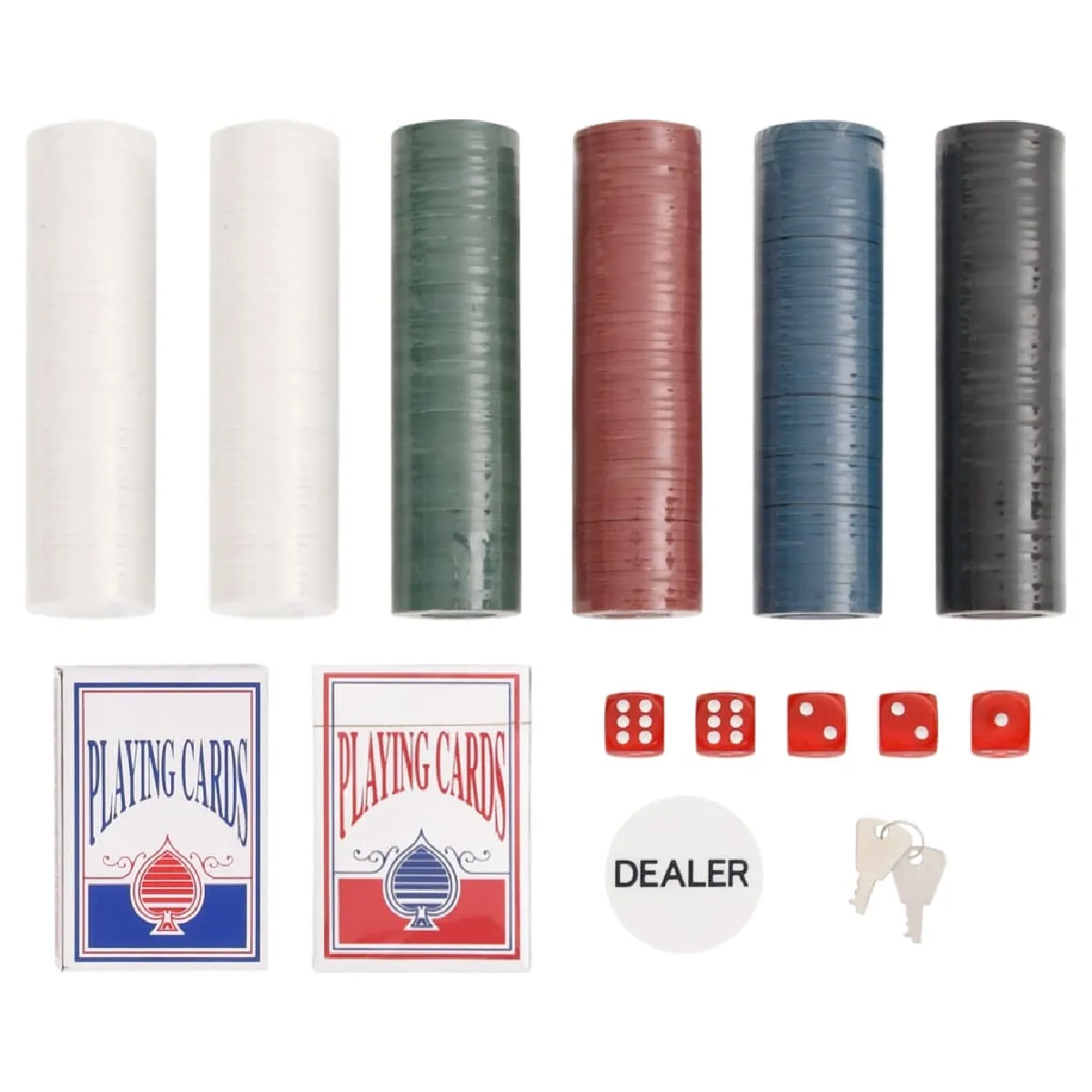 vidaXL Jeu de jetons de poker - 300 pcs