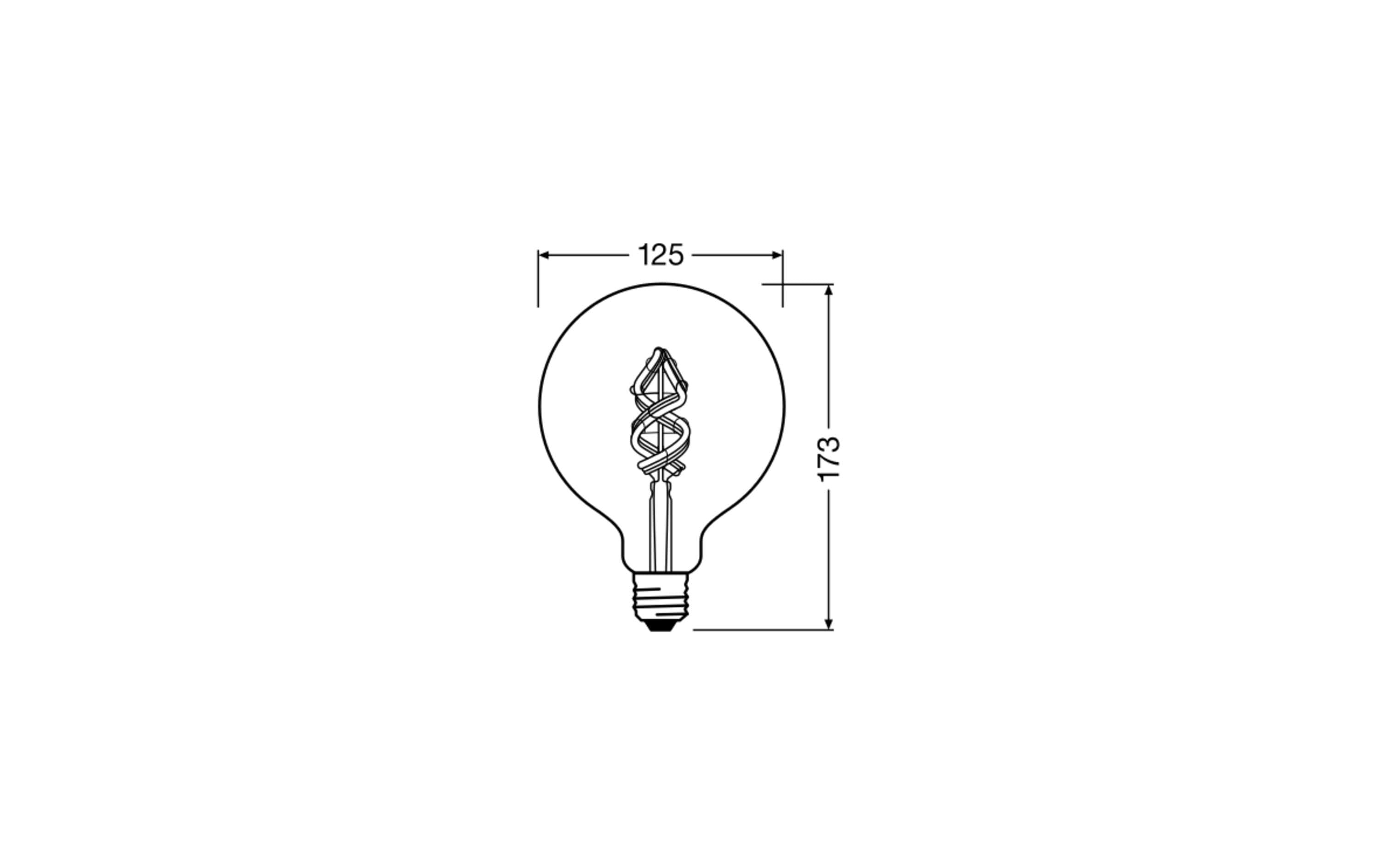 Leuchtmittel SMART+ Globe, Filament, 4.5W, E27, WiFi, RGBWSmart Leuchtmittel mit WiFi- Technologie