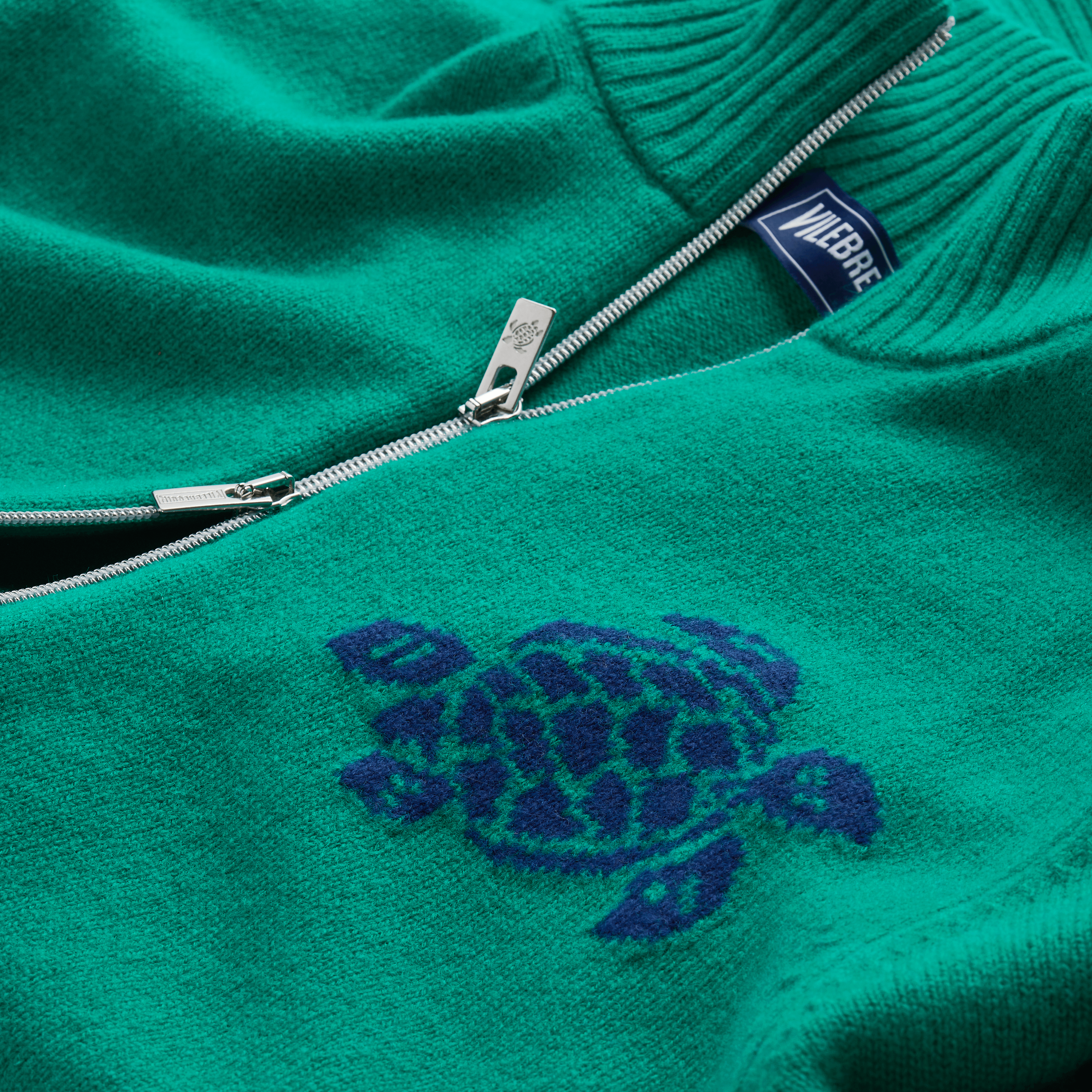 Cardigan en Laine et Cachemire Homme à Fermeture Zippée