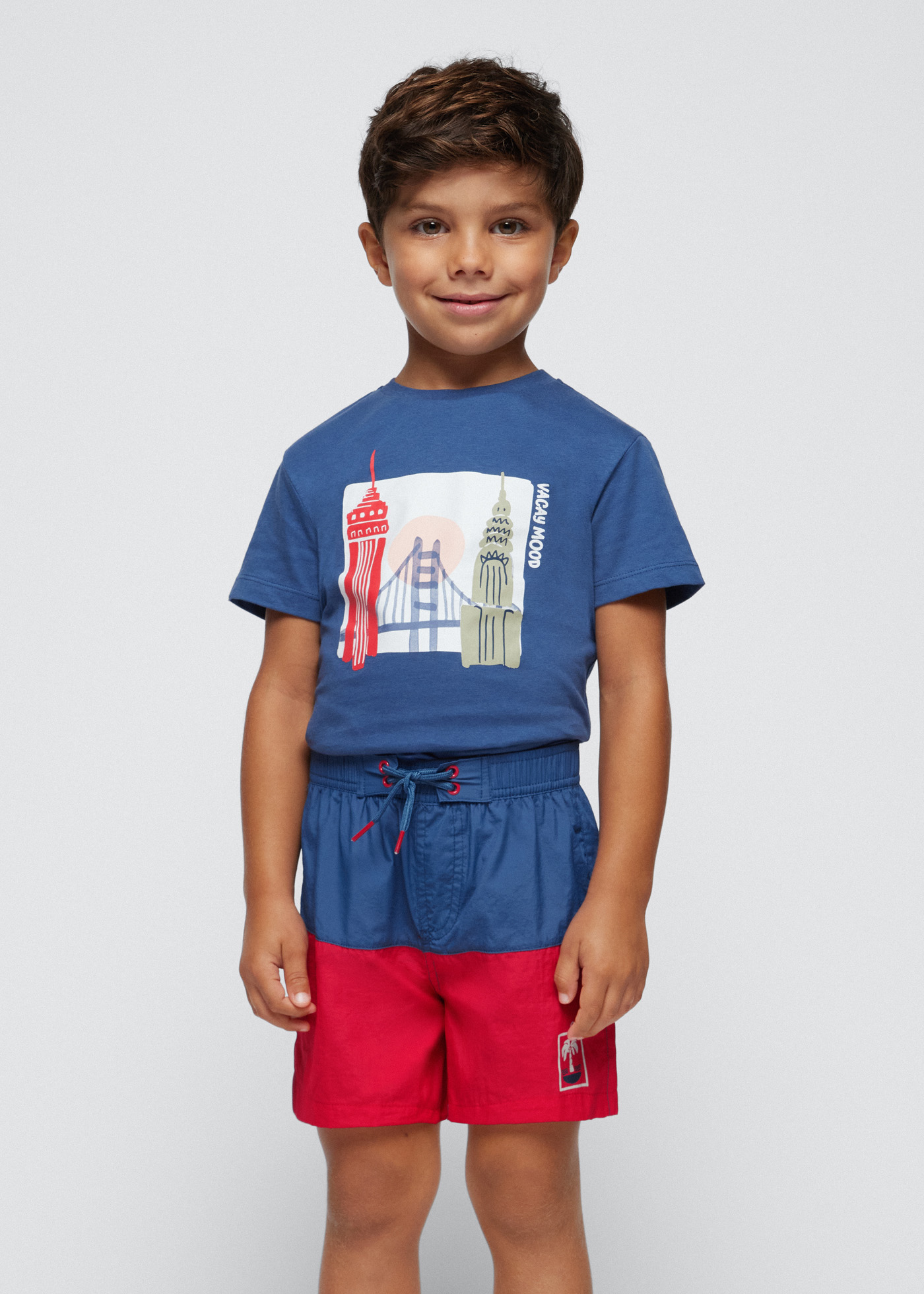 Conjunto de 2 camisetas Better Cotton estampadas para meninos, Universo