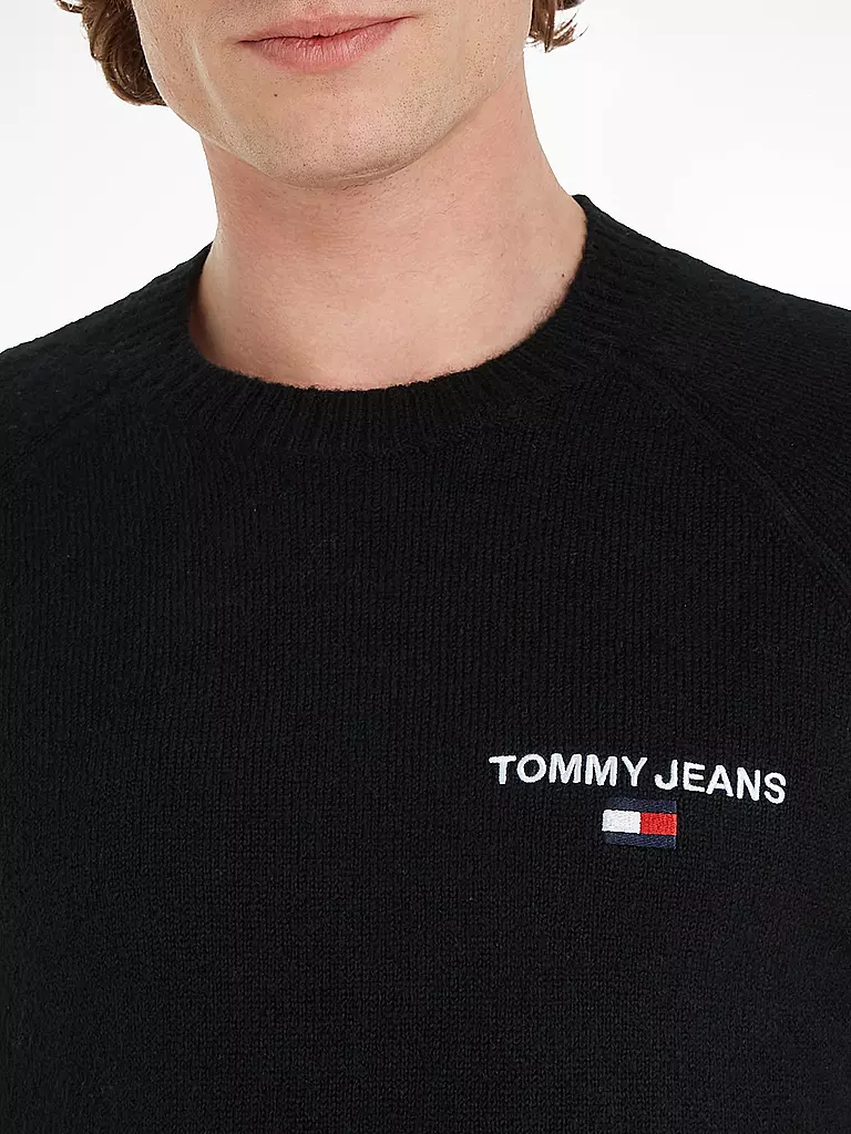 TOMMY JEANS Pullover schwarz
