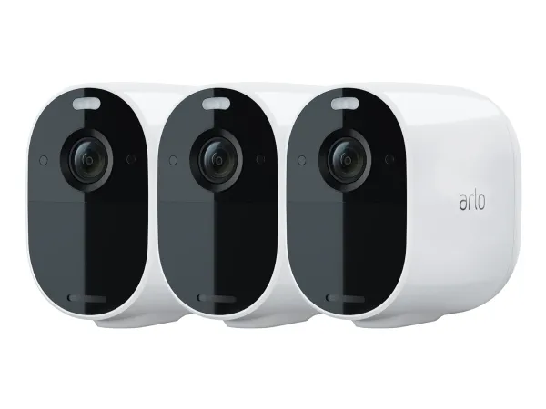 Arlo Essential - Netværksovervågningskamera - indendørs, udendørs - vejrbestandig - farve (Dag/nat) - 1920 x 1080 - 1080p - audio - trådløs - WiFi - H.264 (pakke med 3)