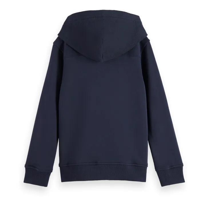Scotch & Soda Sweat Zippé Logo | Bleu nuit