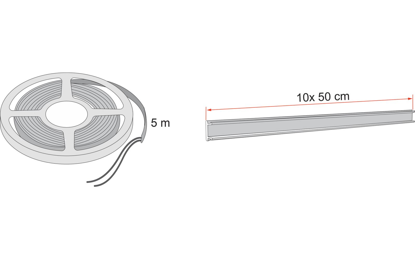 Fiamma Kit LED Strip Awning LED für Markisen F65L / F80s / F80L Standard