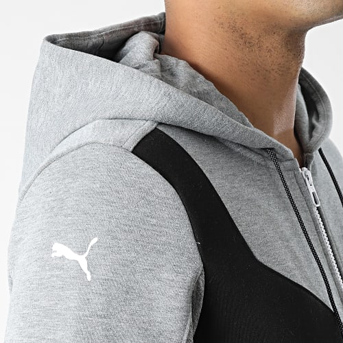 Veste Zippée A Capuche BMW Motorsport Hdd 535864 Gris Chiné