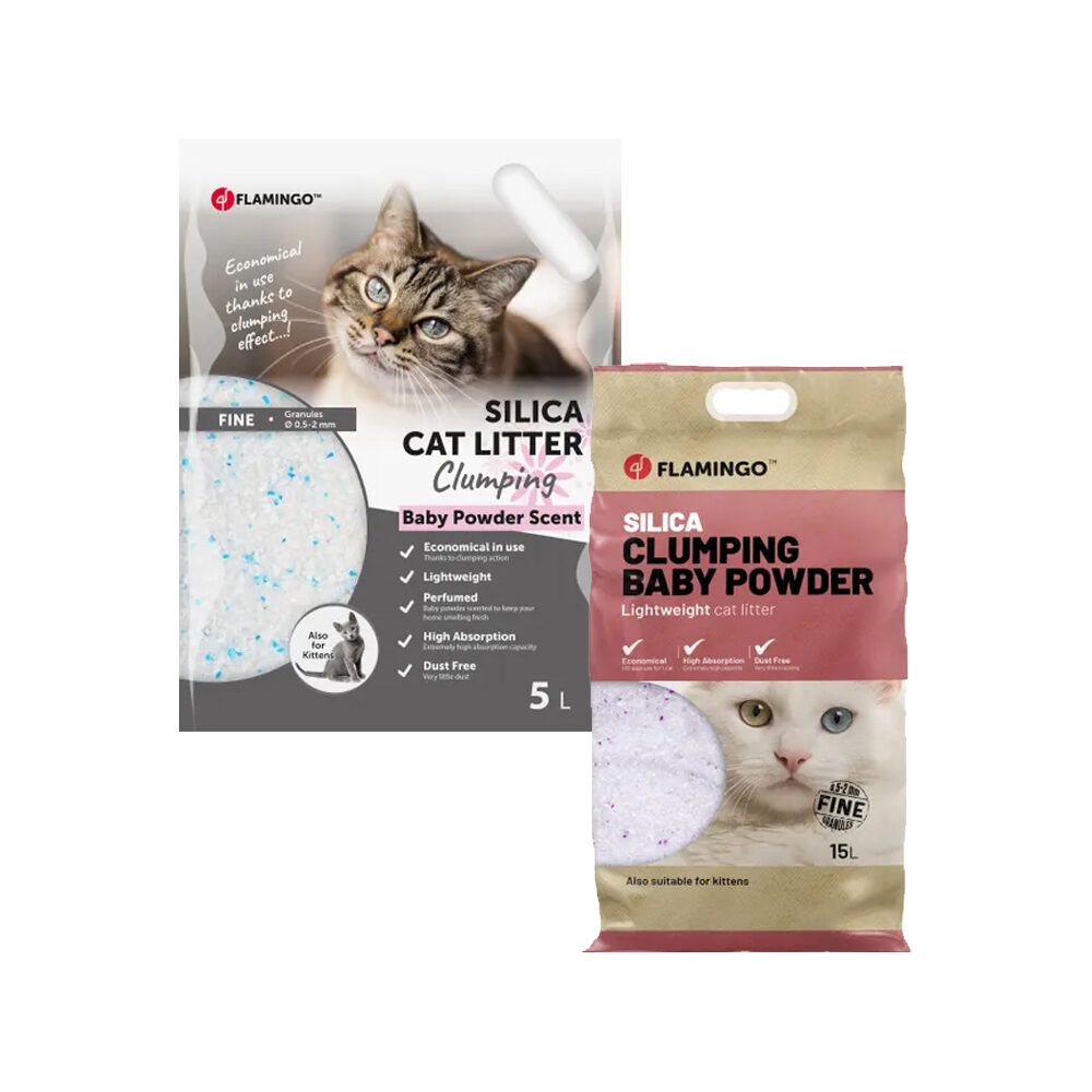 Flamingo Kattenbakvulling Silica