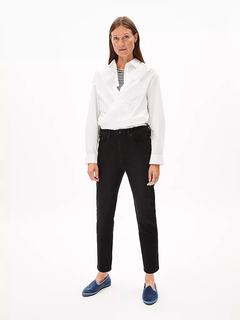 ARMEDANGELS Jeans Boyfriend Fit 7/8 CAYAA TARPA schwarz