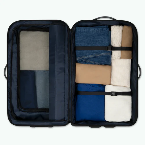 Valise Souple 2 roues large Bimini bleu