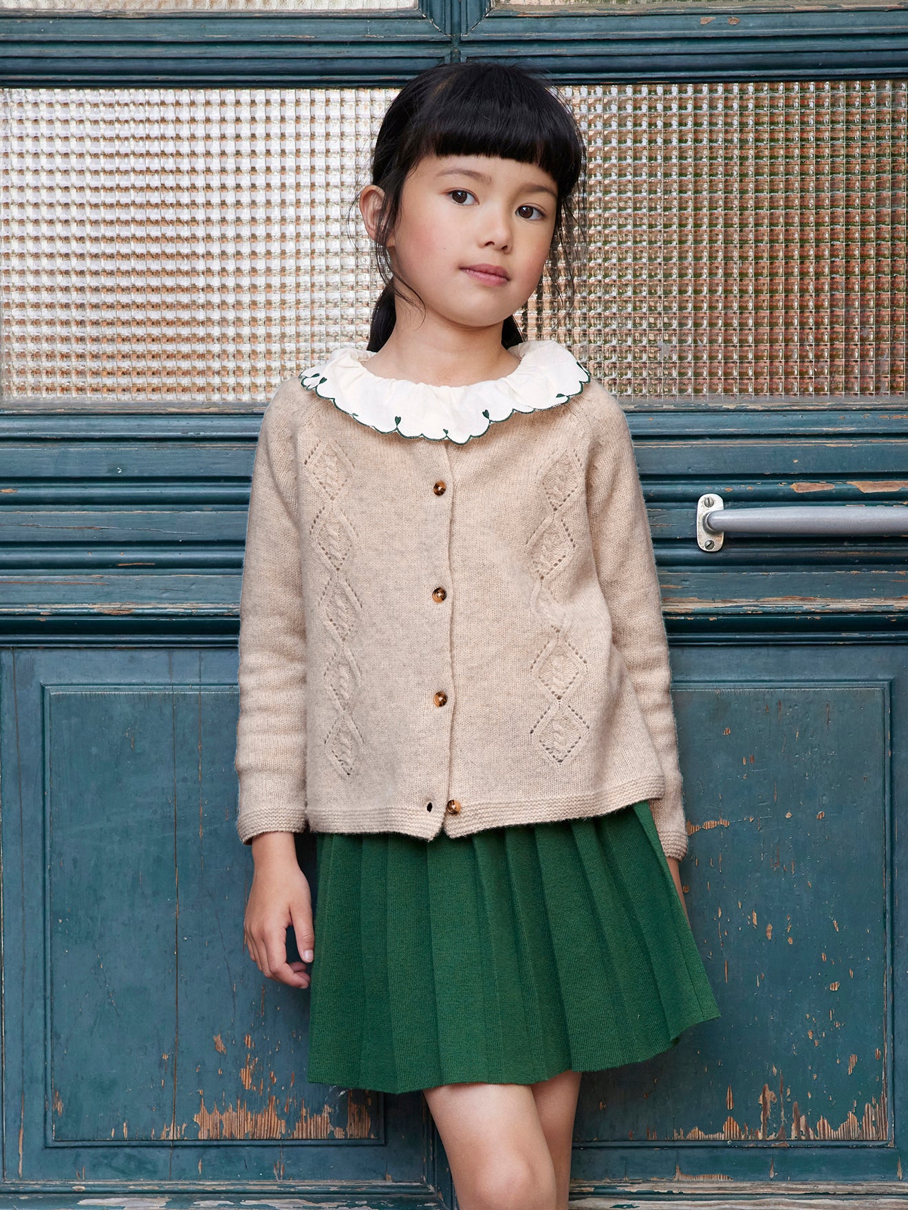 Cardigan Fille en laine mérinos