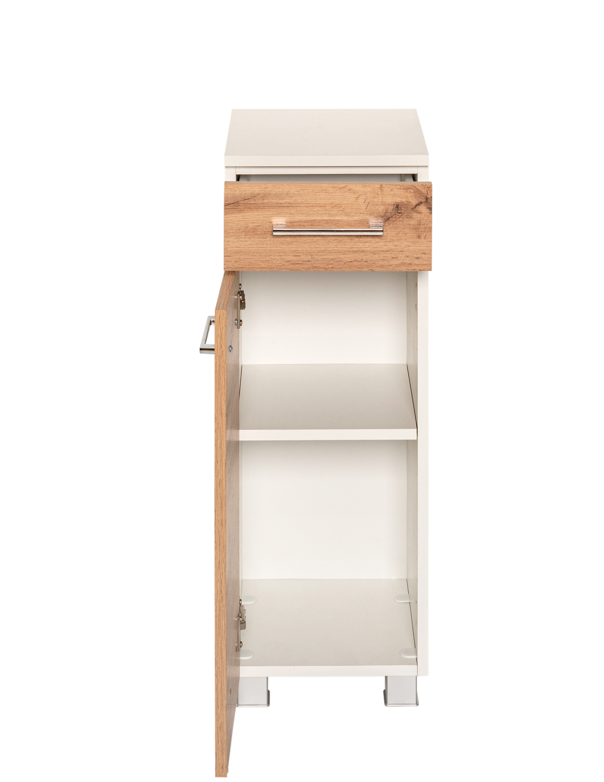 Unterschrank PARIS - Wotaneiche - weiß - 30 cm