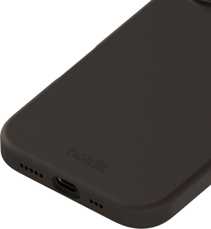 HoldIt Silicone Case iPhone 16 Mørkebrun