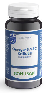Bonusan Omega-3 MSC Krillolie Softgels 120SG