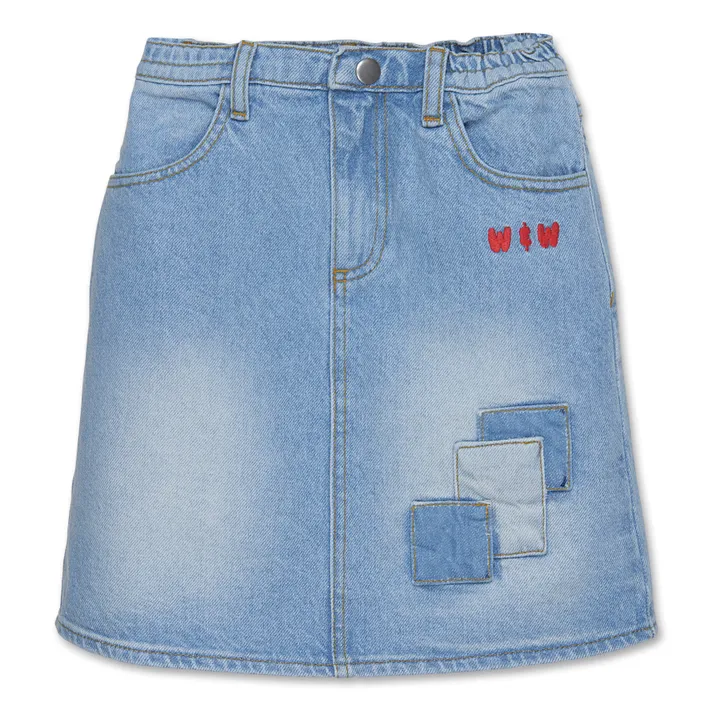 Wander & Wonder Jupe en Jean Coton Bio | Bleu