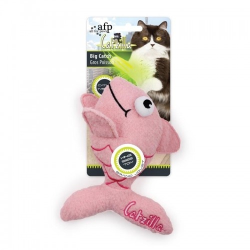 Brinquedo de pelúcia tubarão Catzilla da All for Paws para gatos