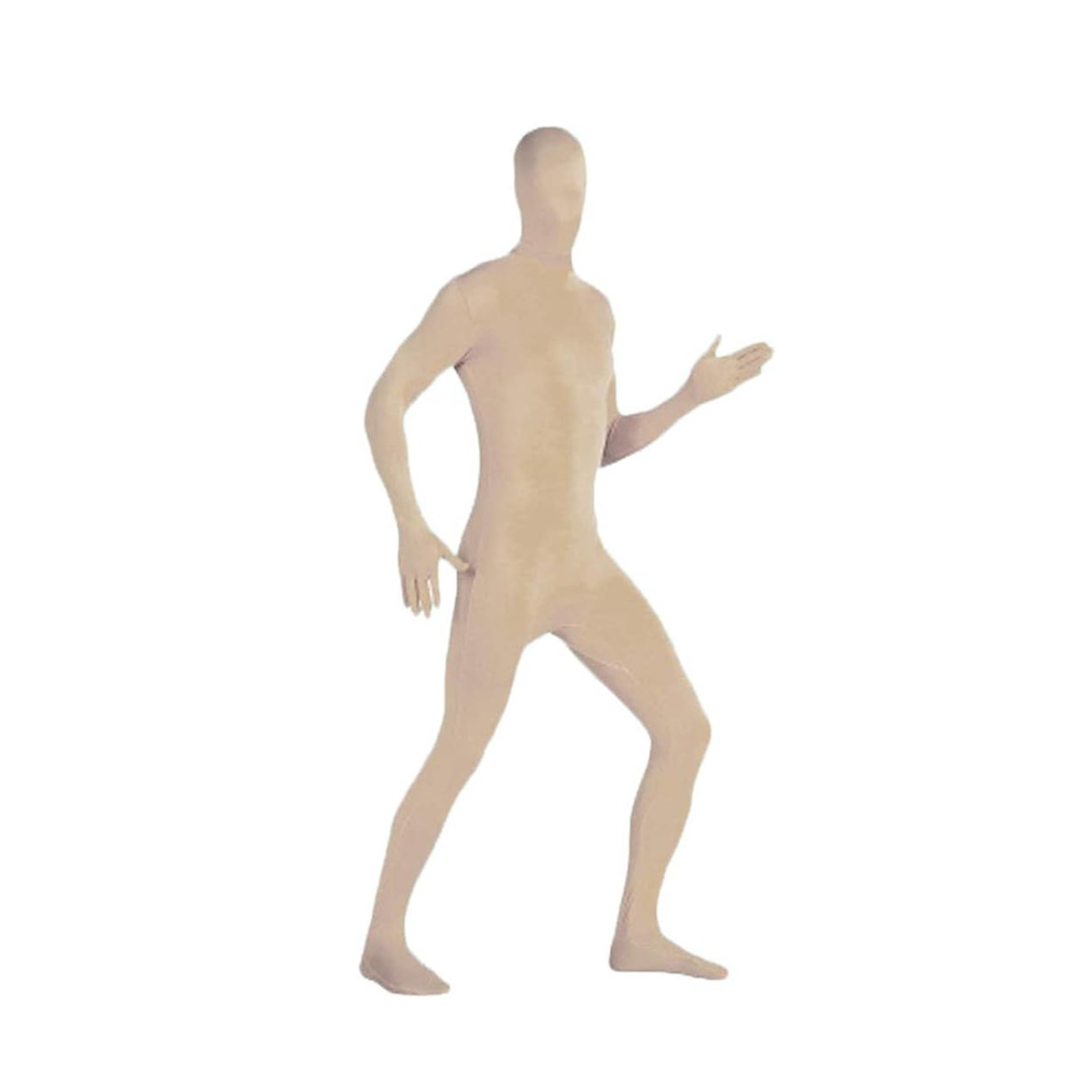 (180-190cm) Fasnachts Erwachsenen Kostüm Ganzkörper Jumpsuit Onesie Verkleidung für Motto Partys / Halloween - Beige