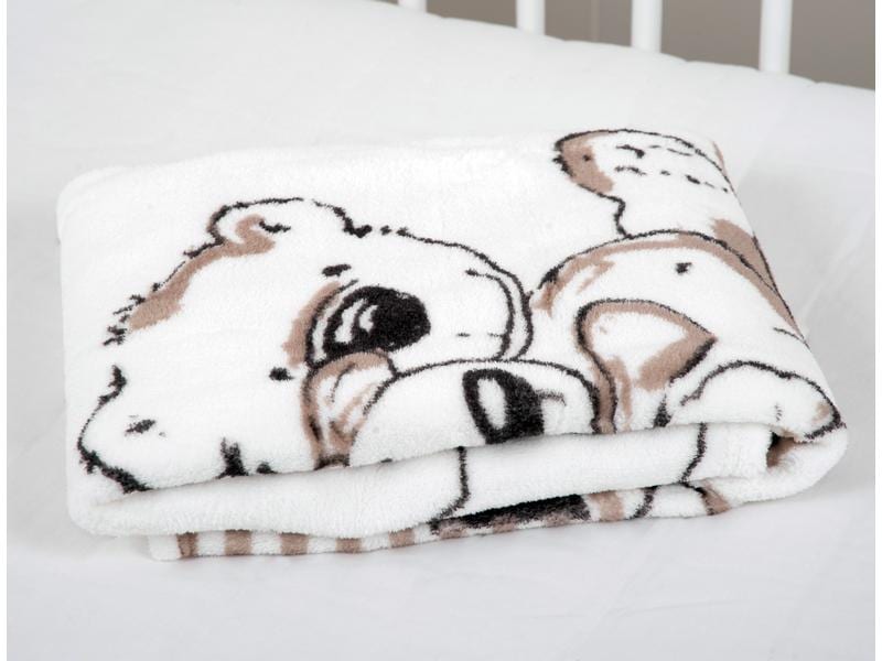 Herding Kuscheldecke Lieblingsmensch 75 x 100 cm Microfaser-Flauschdecke für Babys