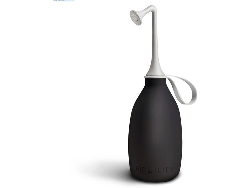 Bidetlity Bidet Bold Black schwarz 450 ml Mobile Intimdusche, Po-Dusche