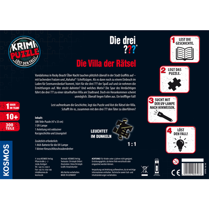 Die drei ??? - Krimipuzzle - Villa der Rätsel
