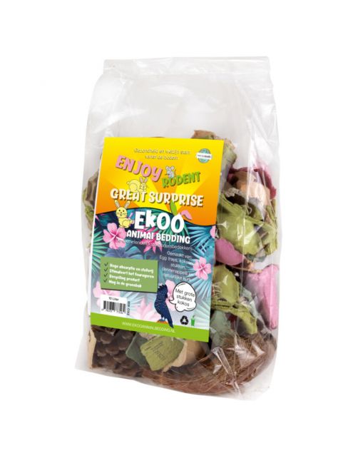 Ekoo Bedding Cotton Scaping Blue - Kooi Accessoire - 300 g Blauw