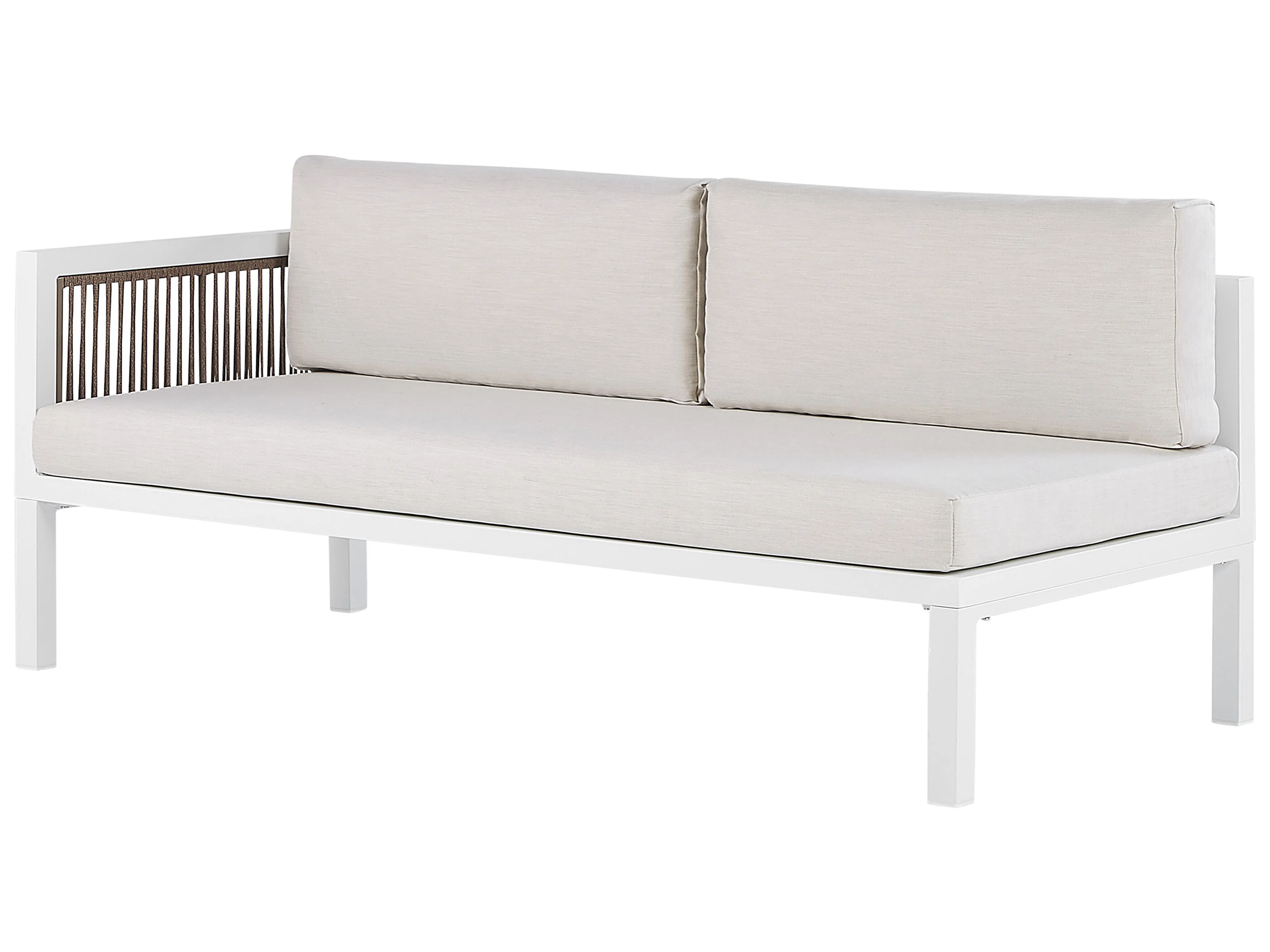 Tuin hoekloungeset met tafel 4-zits BORELLO linkszijdig Metaal Beige
