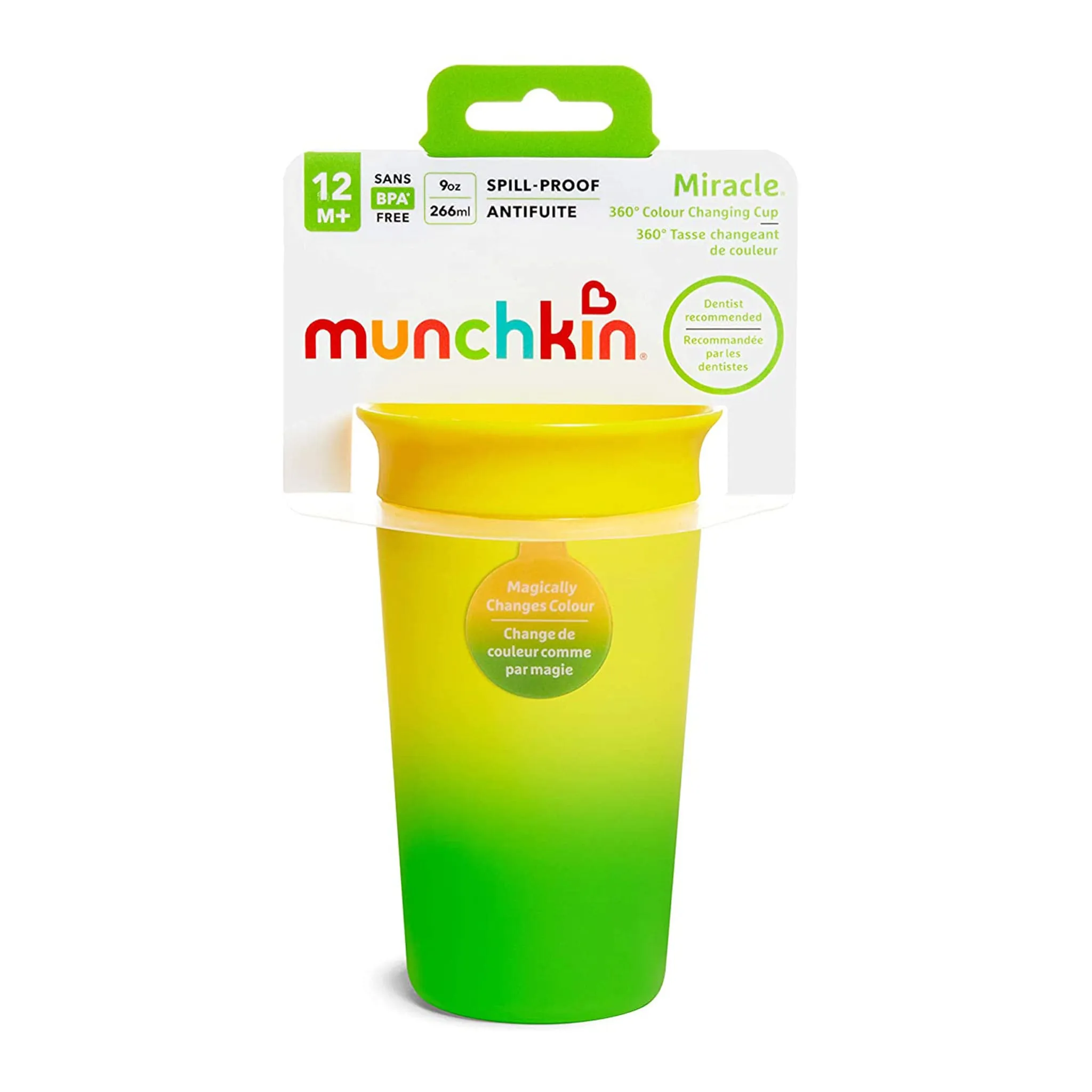 Munchkin Verre Miracle® 360° 9oz - Jaune Magique