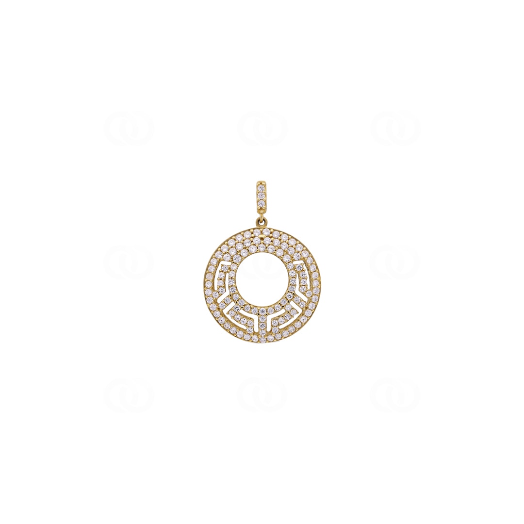 Anhänger 750/18 K Gelbgold mit Zirkonia