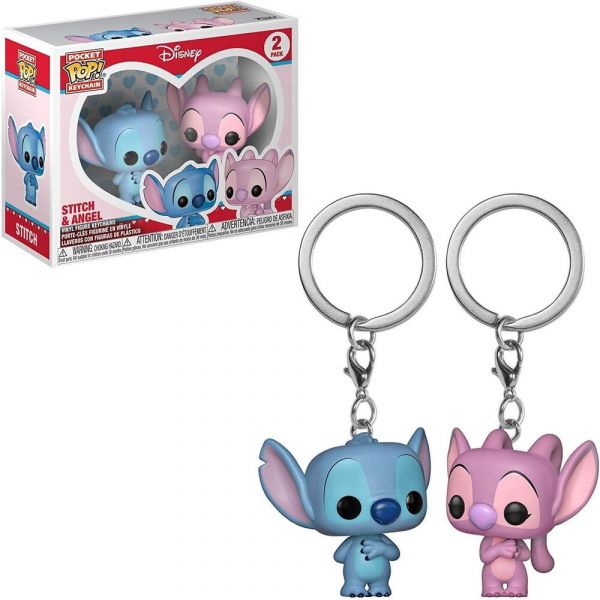 Funko Porta-Chaves Pocket Disney - Stitch & Angel #2 Pack