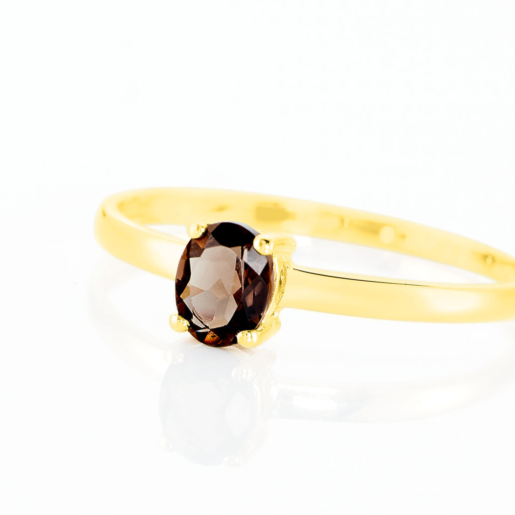 Bague Lily Or Jaune Quartz