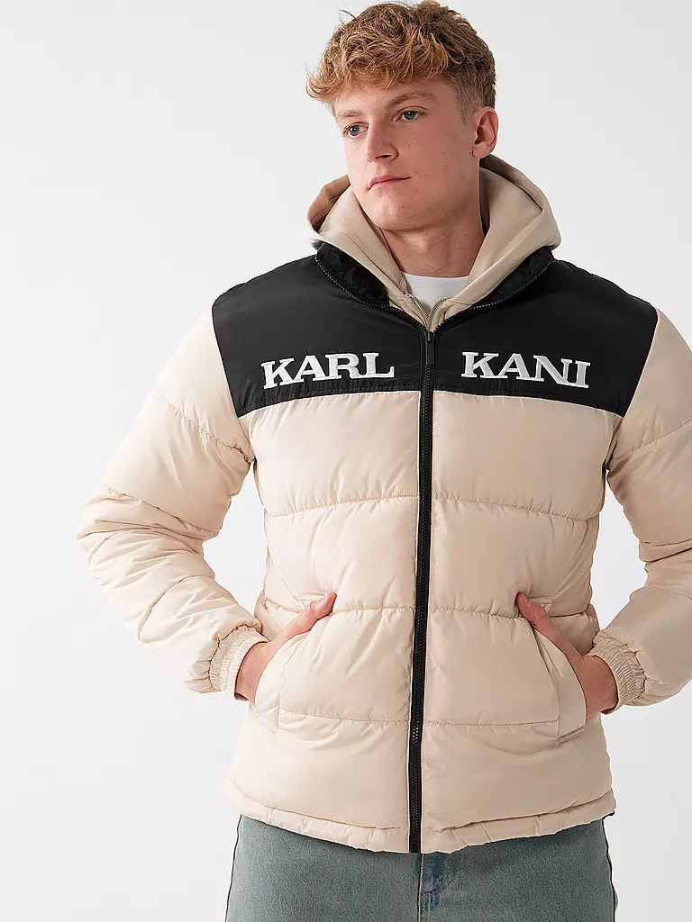 KARL KANI Steppjacke RETRO ESSENTIAL beige