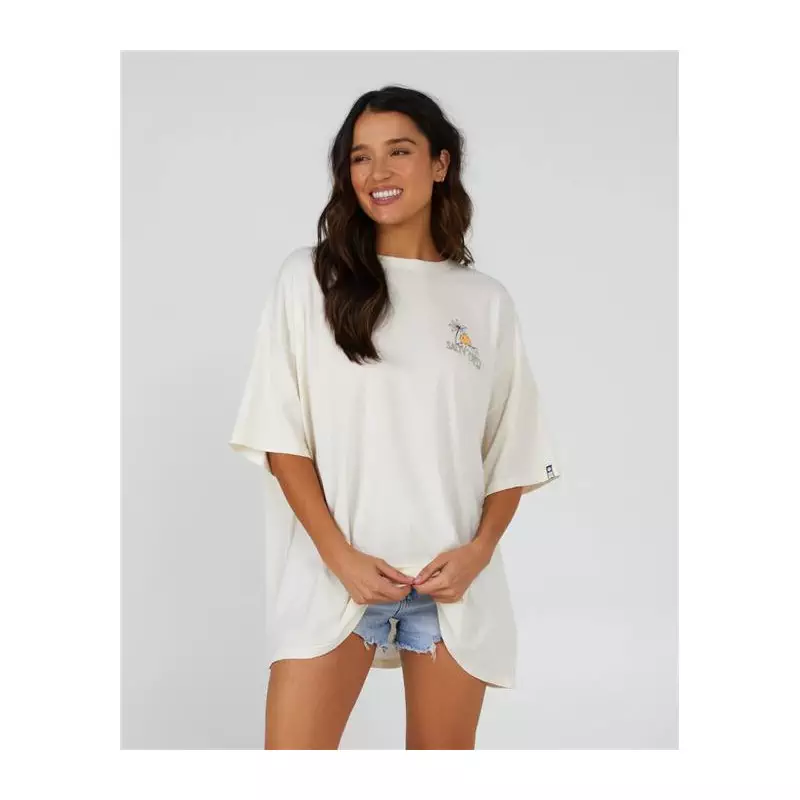 Tee shirt femme SALTY CREW Joy Cover Up Tee Off White