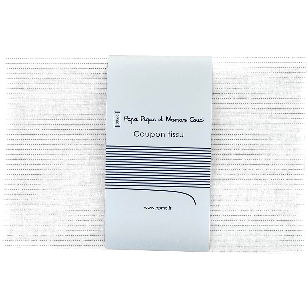 Coupon Tissu 1 M Gaze Lurex Blanc