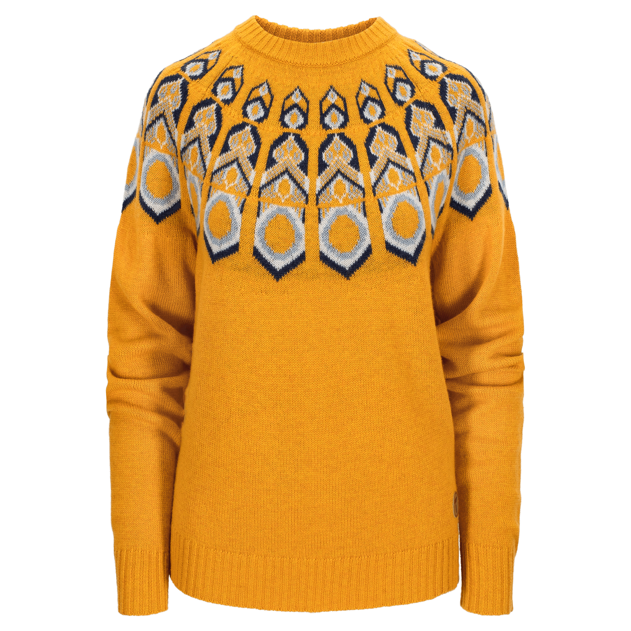 Tufte W Robin Pattern Sweater - Mellomlag