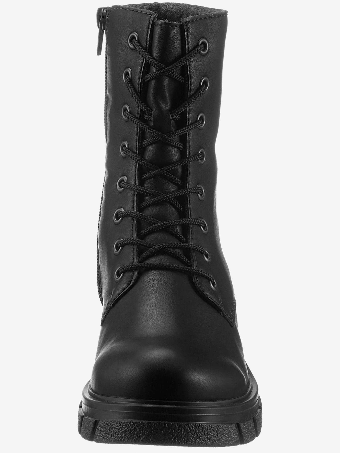 Bottines à lacets laçage et glissière