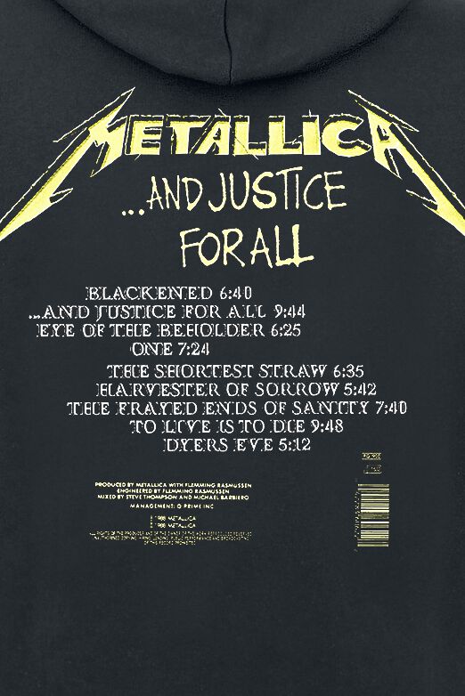 ... And Justice For All | Metallica Sweat-shirt à capuche