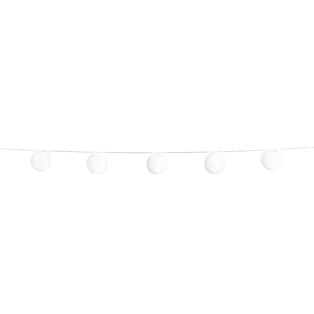 Pratik Garden Guirlande solaire Lampions blanches - 1 m