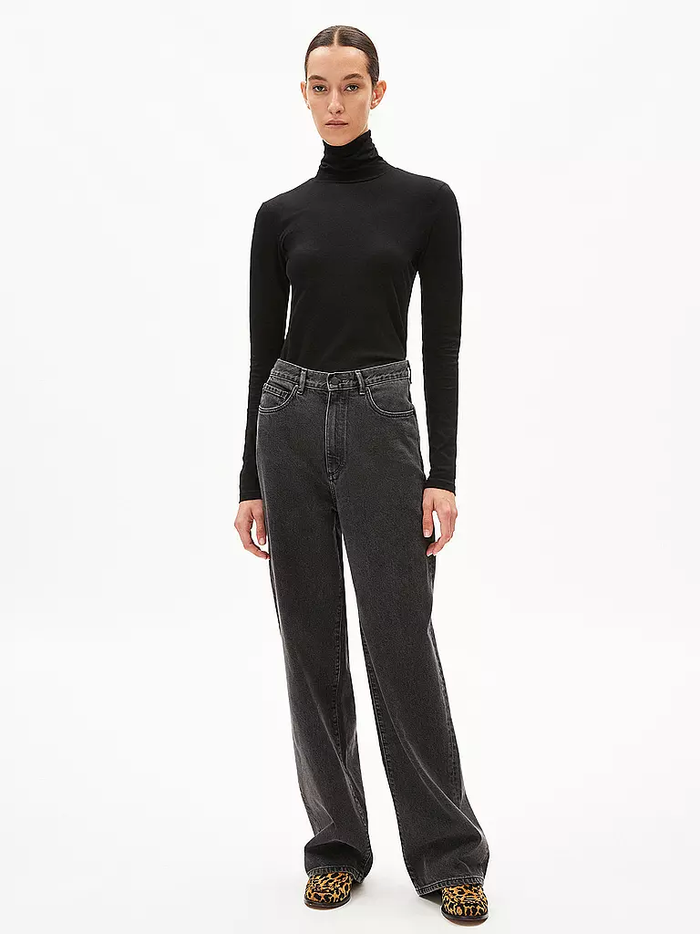 ARMEDANGELS Rollkragenshirt GRAZILIAA schwarz