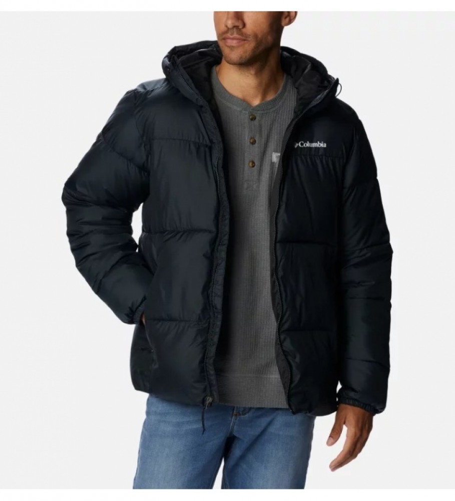 Jaqueta acolchoada com capuz Columbia Puffect, preta