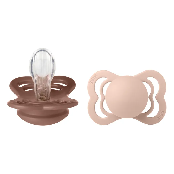Bibs Tétines en silicone Supreme - Set de 2 | Terracotta