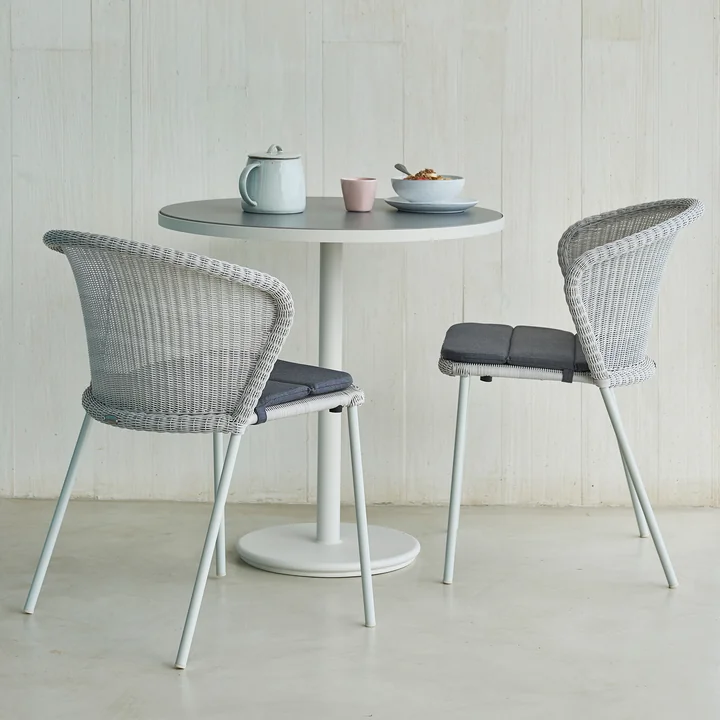 Cane-line - Lean Stuhl (5410) Outdoor, weiss-grau