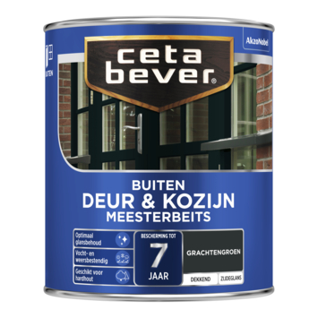 CetaBever Meesterbeits Deur & Kozijn zijdeglans dekkend grachtengroen 750 ml