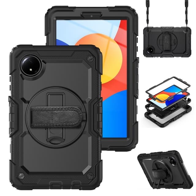 SKALO Xiaomi Redmi Pad SE 8.7 Armor 360 håndtag skulderrem+Skærmbeskyttelse Cover