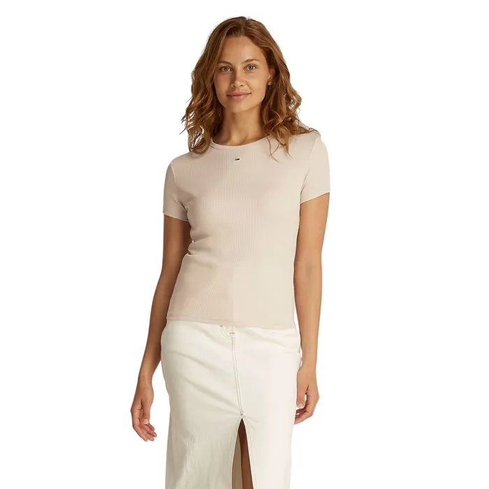 Tommy Hilfiger Essential Slim Rib-Knit Shirt Dames