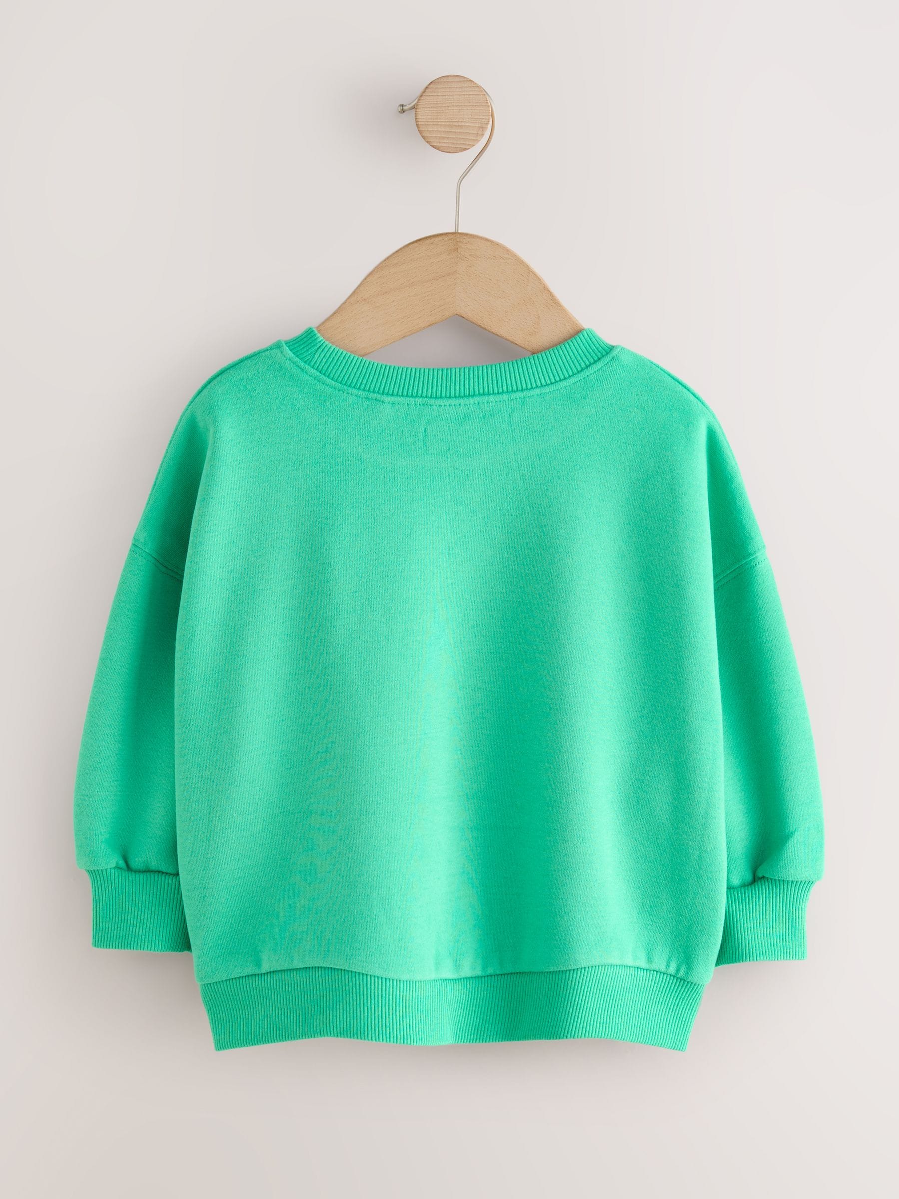 Groene kat - Sweatshirt met ronde hals (3 mnd-7 jr)
