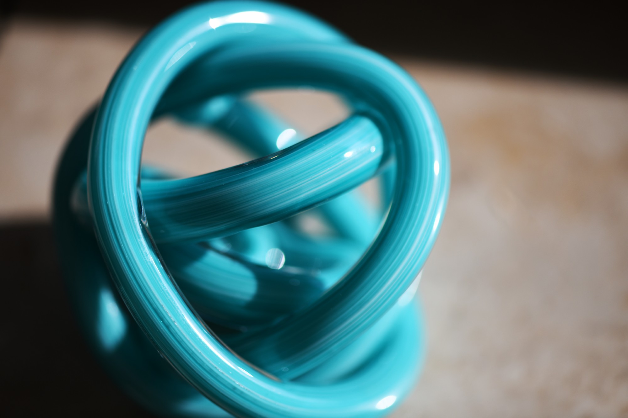 Glasknoten 'Sorrel', blau, Ø 9 cm von fischer's lagerhaus